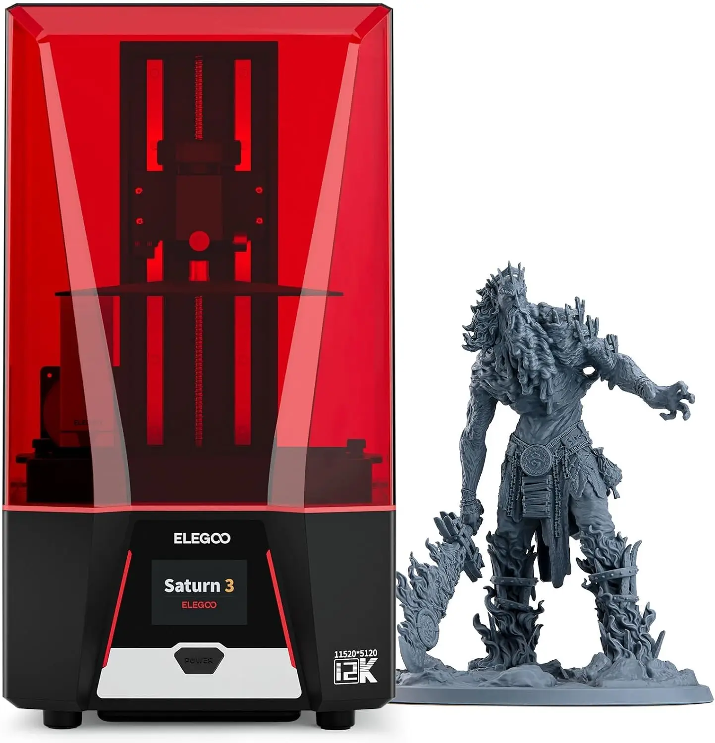 12K Monochrome Lcd Resin 3D Printer - Imprimante 3D Saturn 3 MSLA 12K